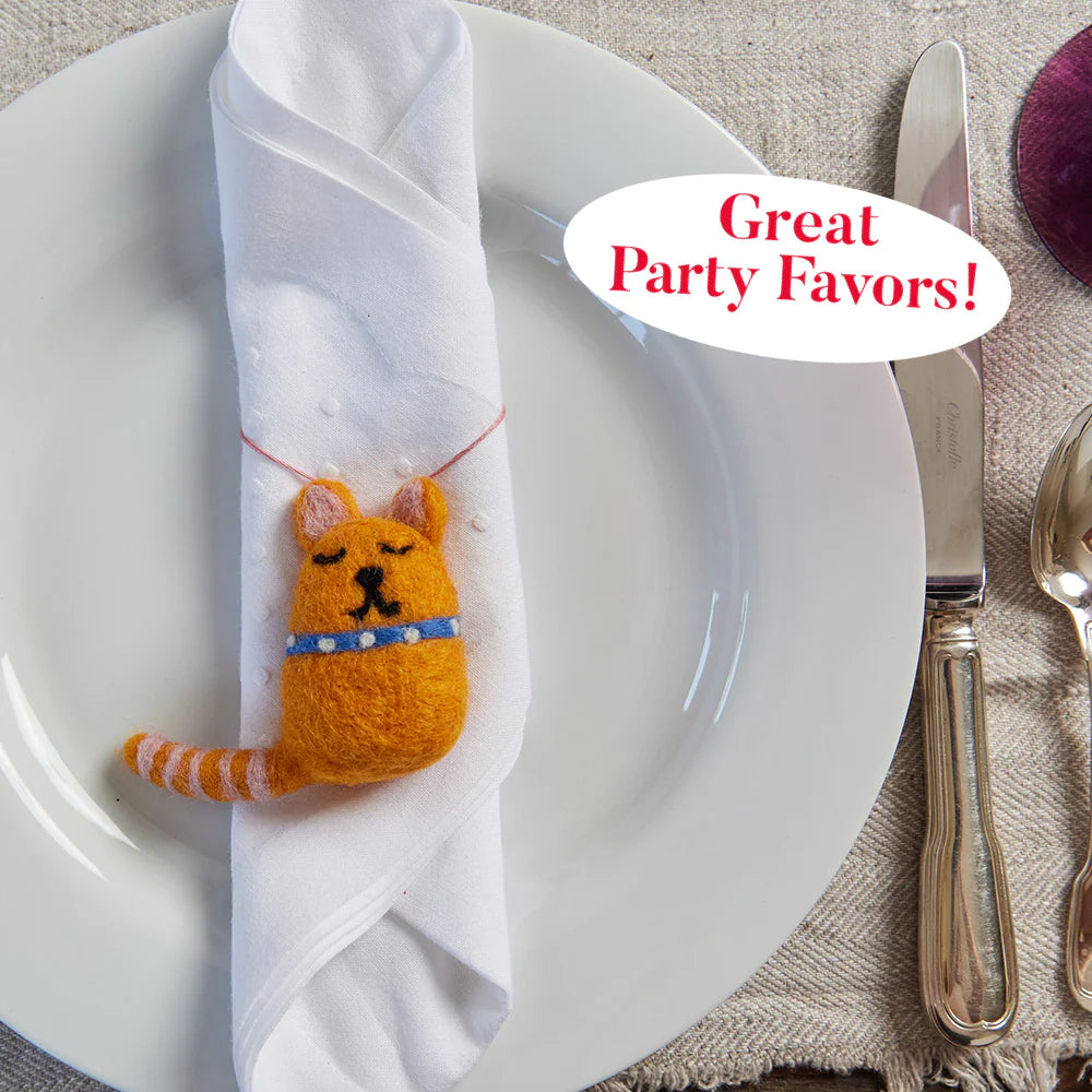 Handmade Felt Cat Ornament