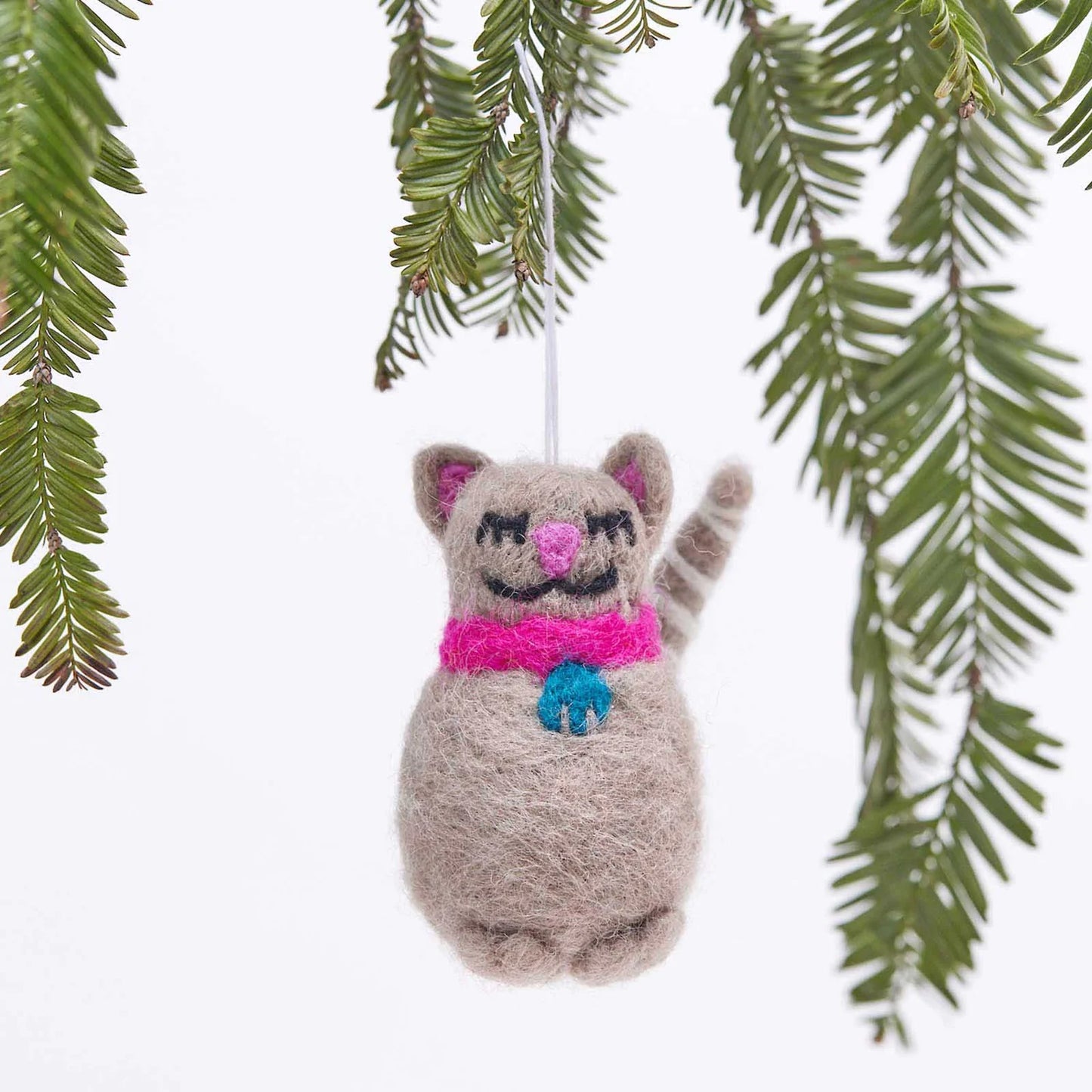 Handmade Felt Cat Ornament