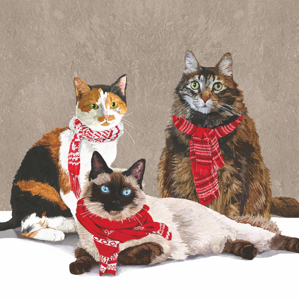 Holiday Cat-tail Napkins