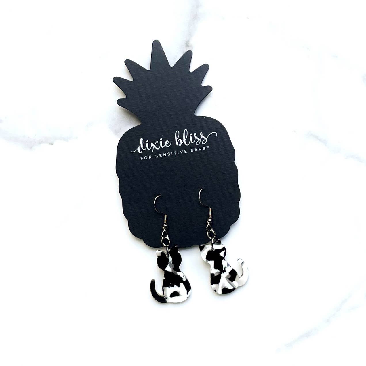 Black Cat On a Fence Earings