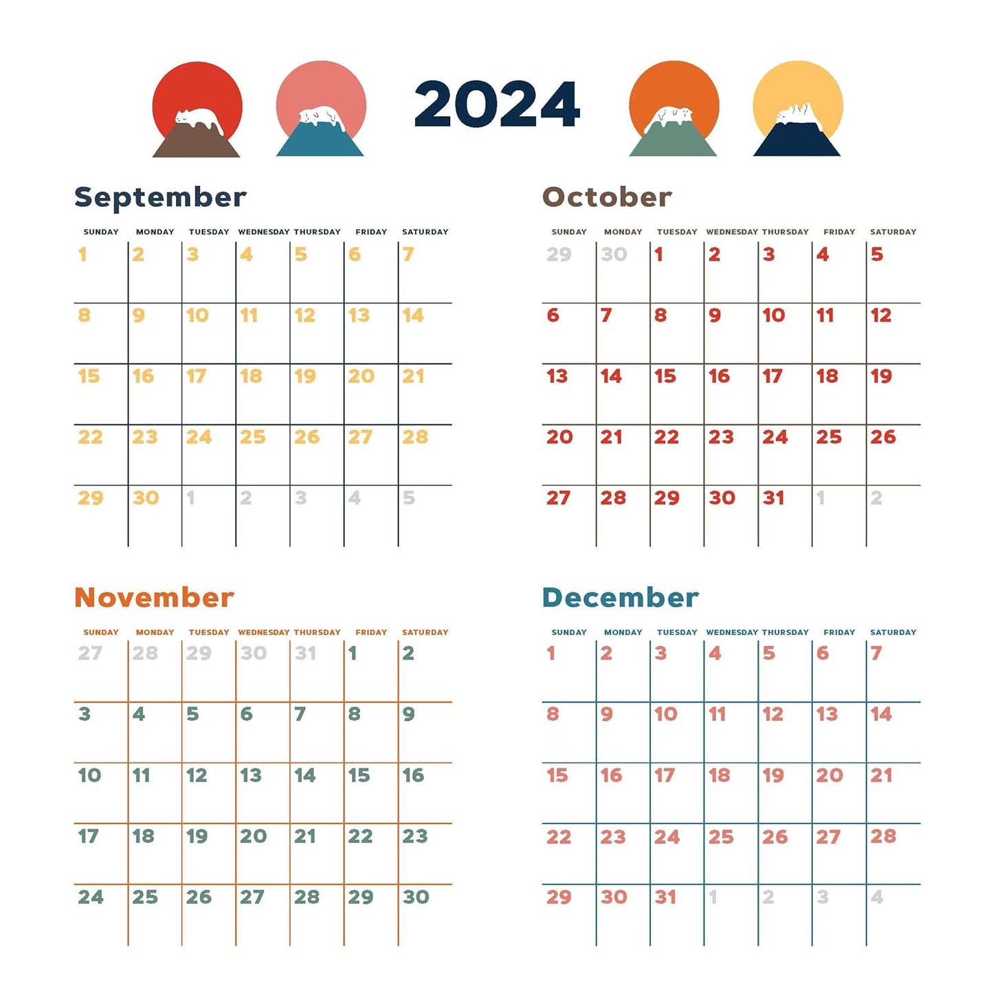 Catffirmations 2025 Wall Calendar
