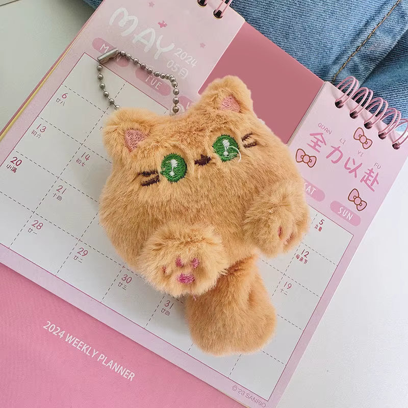 Cat Keychain Plush Assorted
