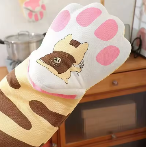 Cat Paw Oven Mittens