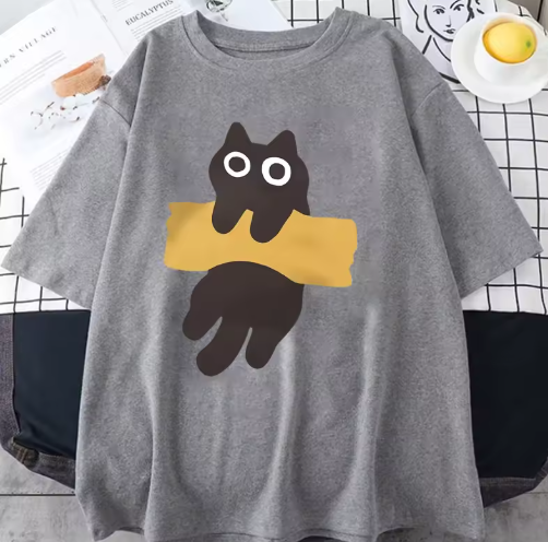 Taped Cat Tee Shirt