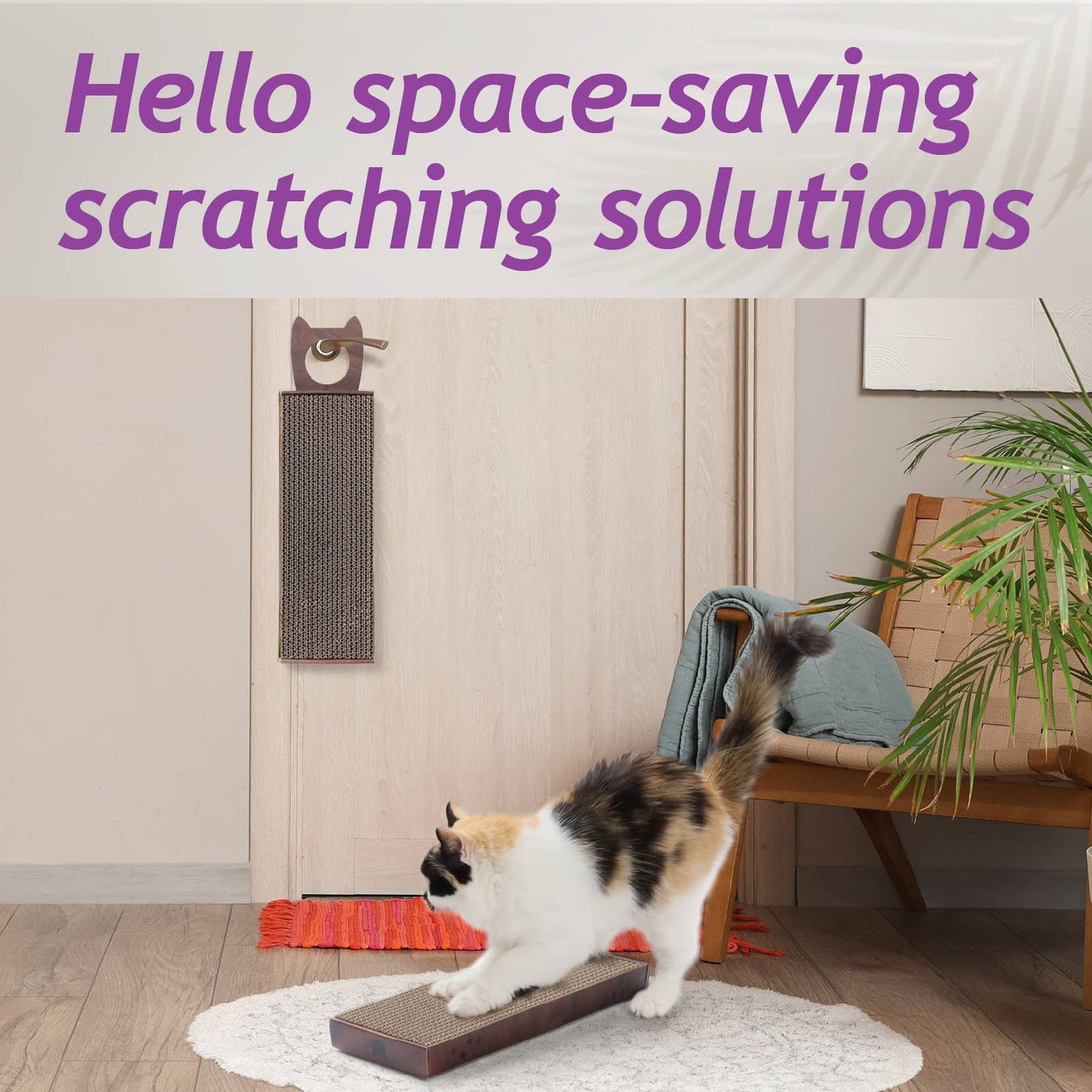 Hang & Scratch Doorknob Scratcher (Dark cherry)