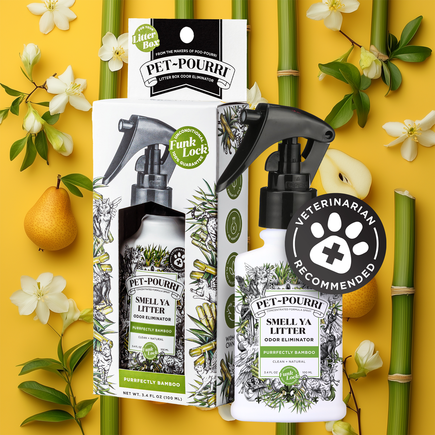 Pet~Pourri Smell Ya Litter Purrfectly Bamboo Odor Refresher
