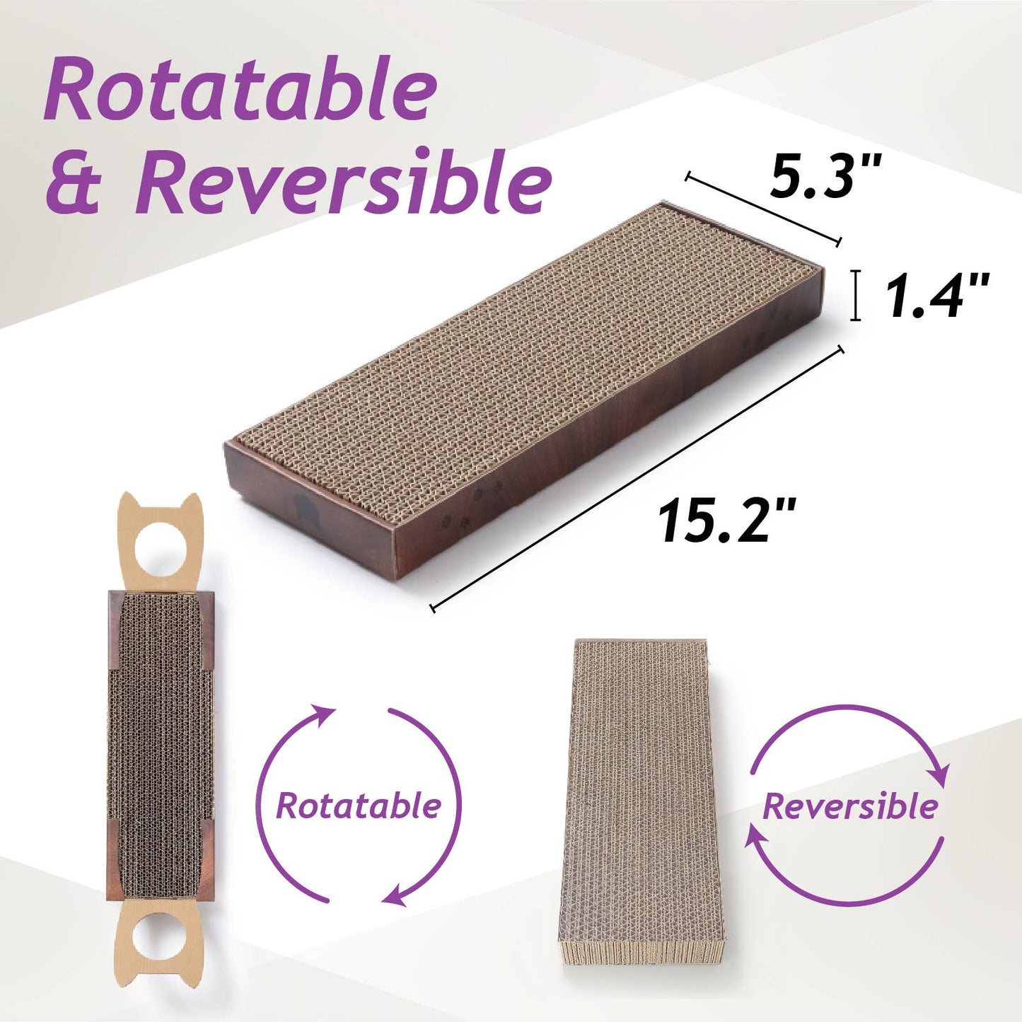 Hang & Scratch Doorknob Scratcher (Dark cherry)