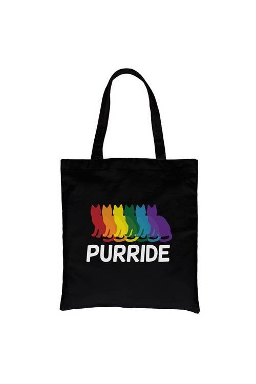 pride tote bag black