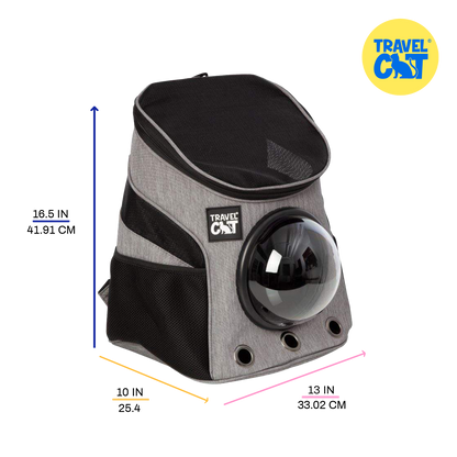 "The Fat Cat" Mini Cat Backpack - Bubble Pet Carrier