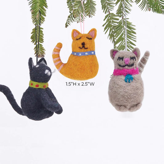 Handmade Felt Cat Ornament