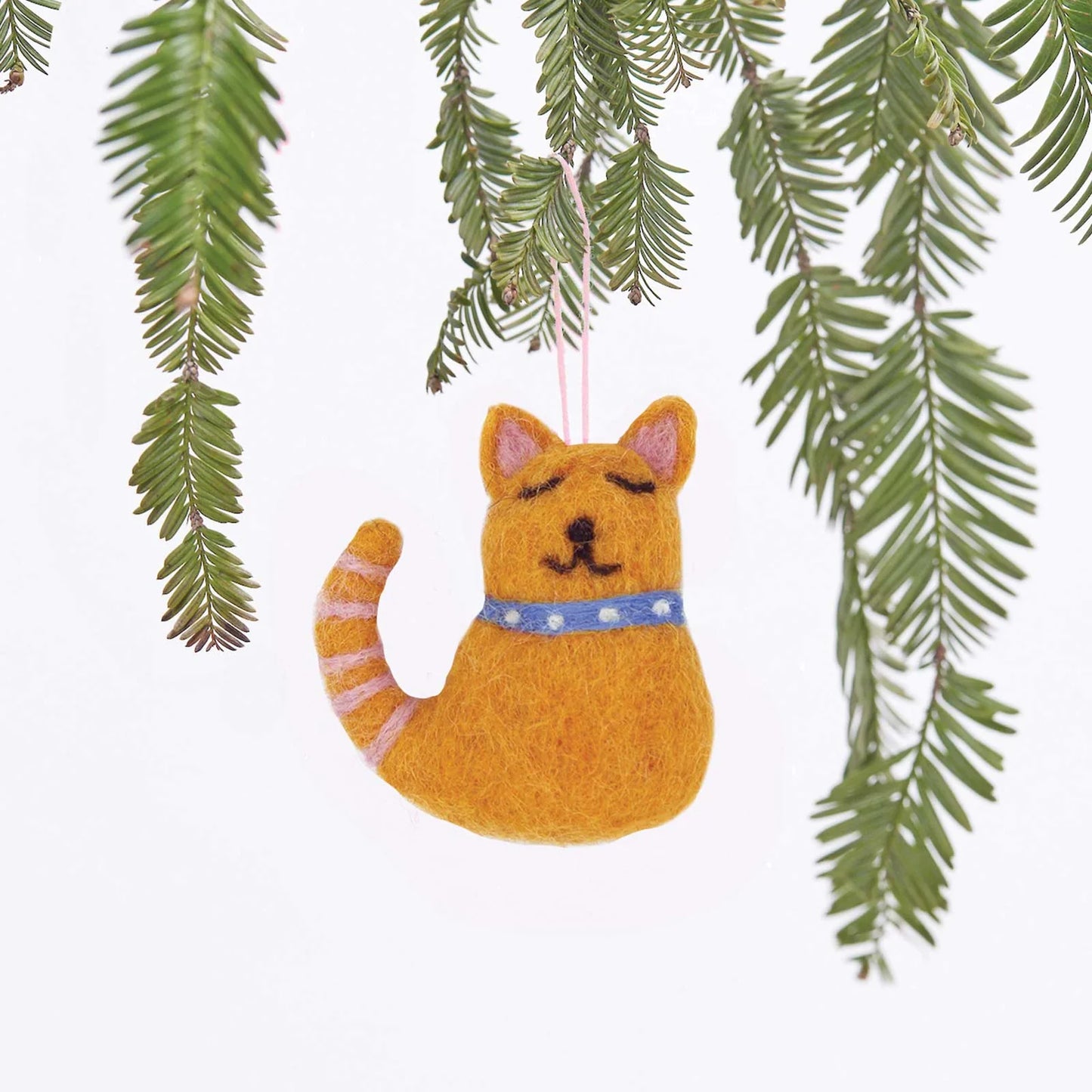 Handmade Felt Cat Ornament