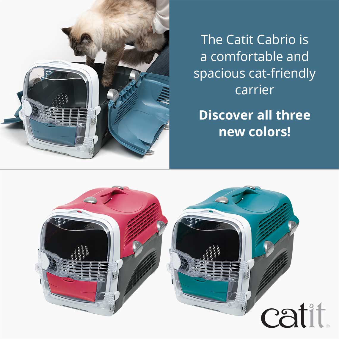 Catit Cabrio Carrier - Blue Gray