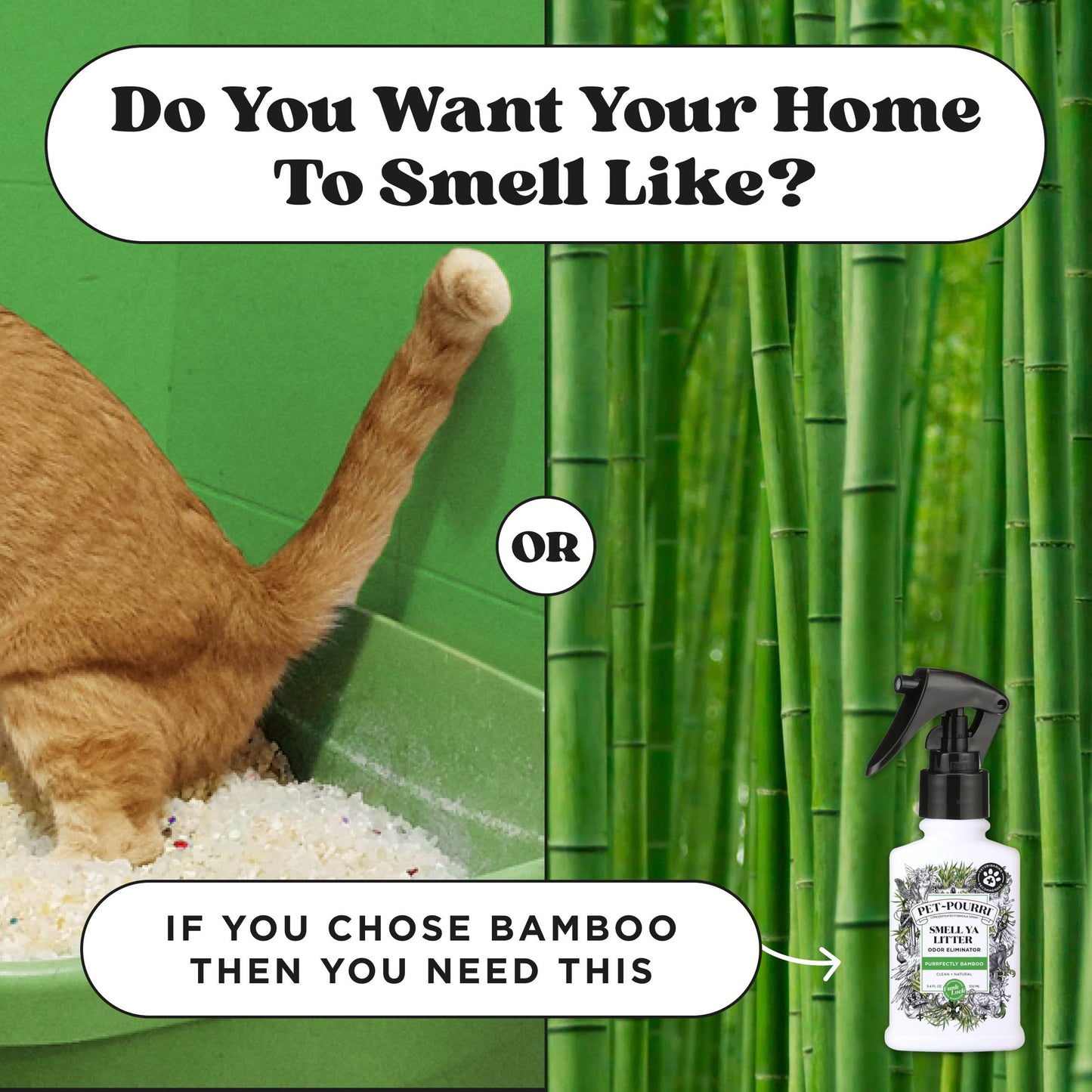 Pet~Pourri Smell Ya Litter Purrfectly Bamboo Odor Refresher