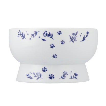 Raised Cat Water Bowl (Nordic Blue)