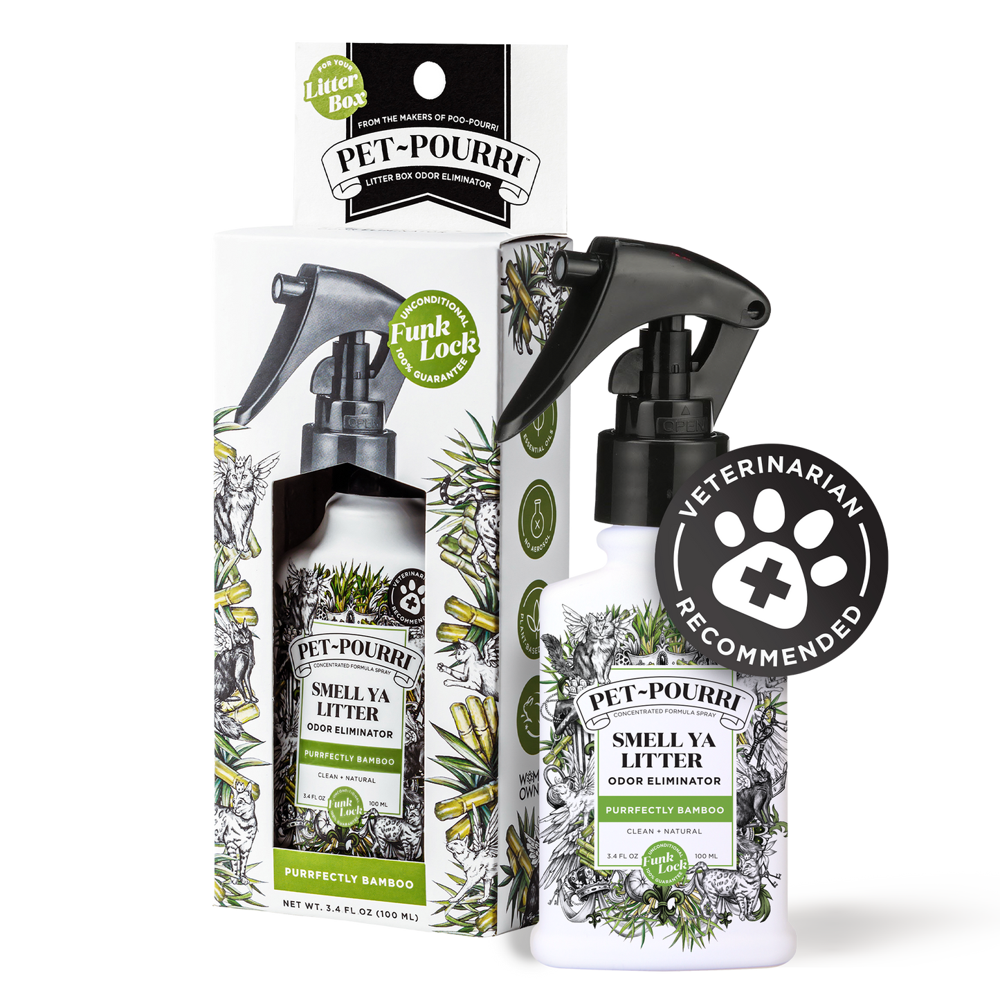 Pet~Pourri Smell Ya Litter Purrfectly Bamboo Odor Refresher