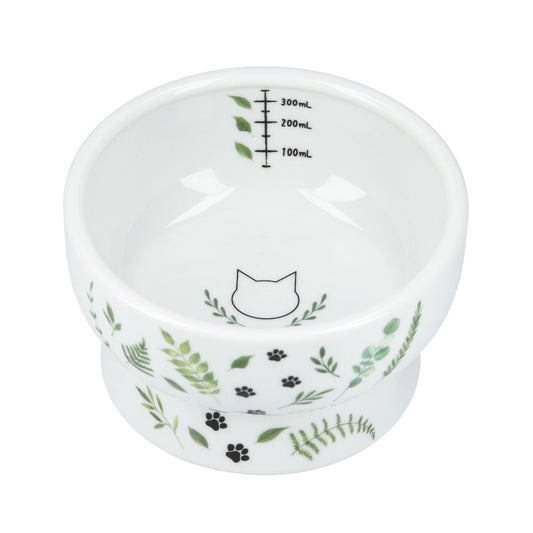 Raised Cat Water Bowl (Go Green)