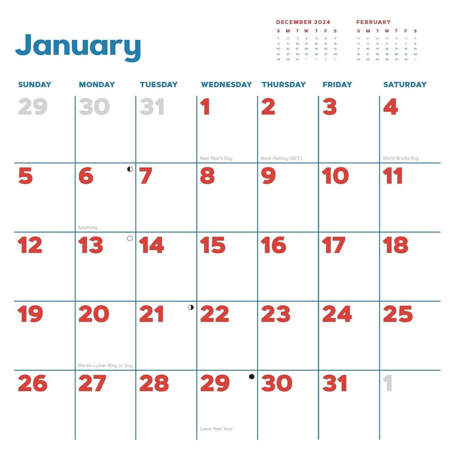 Catffirmations 2025 Wall Calendar