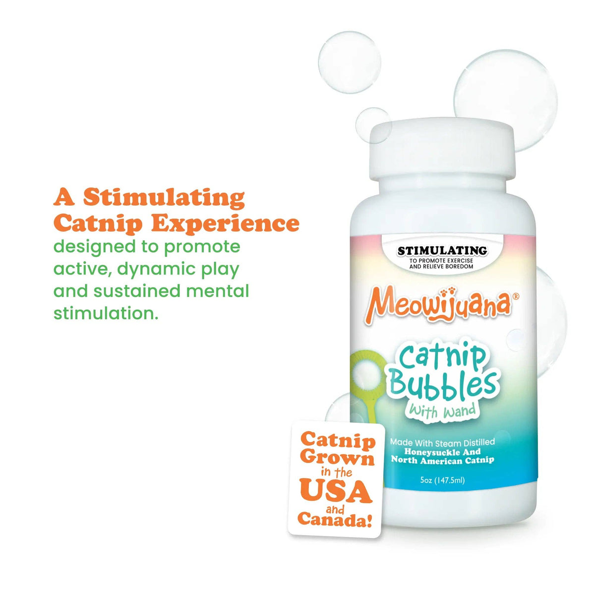 Meowijuana® Catnip & Honeysuckle Bubbles