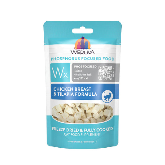 Weruva Wx Phos Focused Chicken Breast & Tilapia Freeze Dried Formula, 1.0-oz