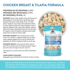Weruva Wx Phos Focused Chicken Breast & Tilapia Freeze Dried Formula, 1.0-oz