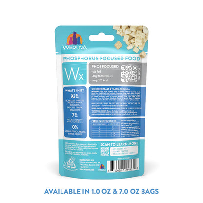 Weruva Wx Phos Focused Chicken Breast & Tilapia Freeze Dried Formula, 1.0-oz