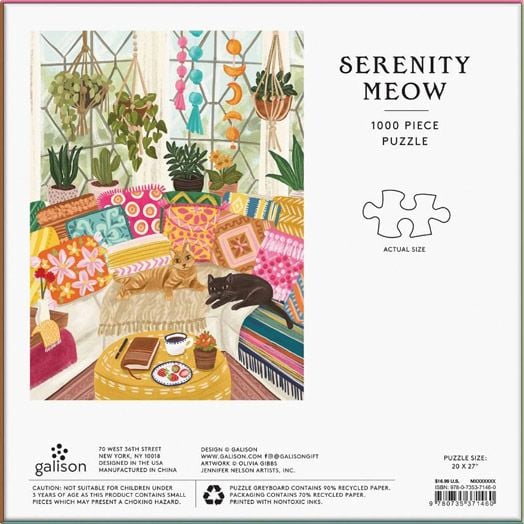 Serenity Meow 1000 Piece Puzzle