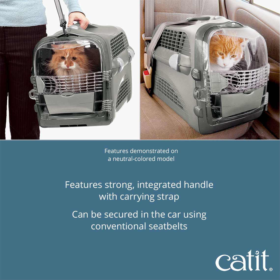 Catit Cabrio Carrier - Blue Gray