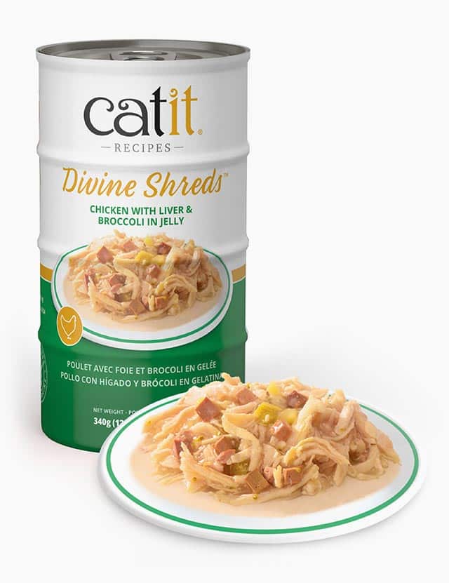 Catit Divine Shreds – Delicious meat shreds in savory jelly