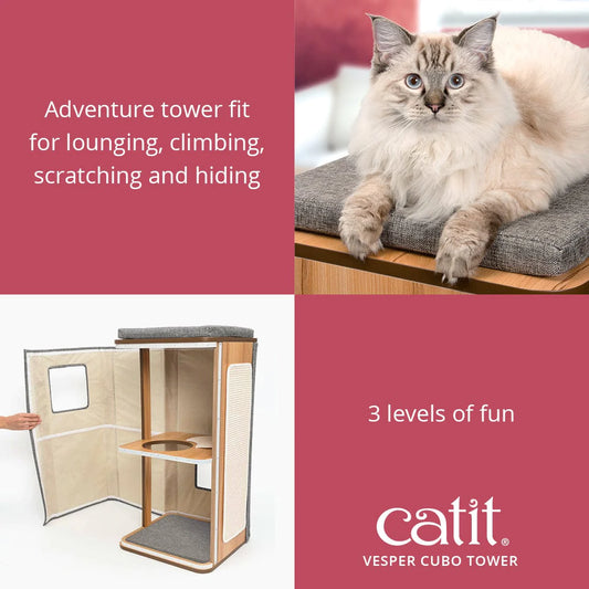 Catit Vesper Cubo Tower (Stone)