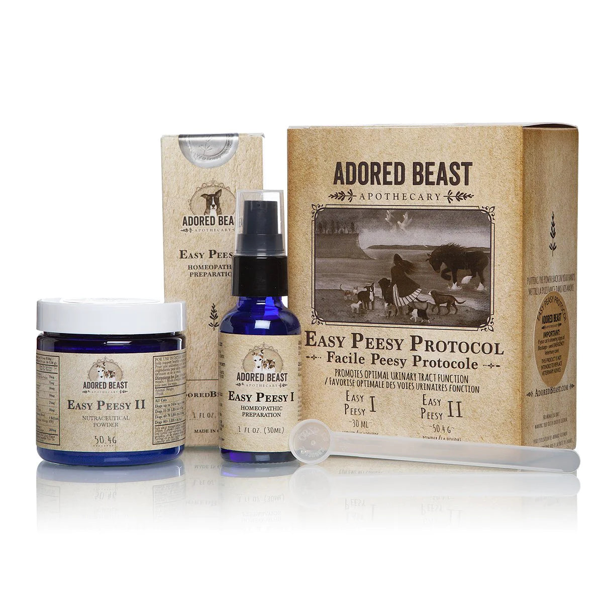 Adored Beast | Easy Peesy Protocol - Complete Kit for Urinary Tract Function