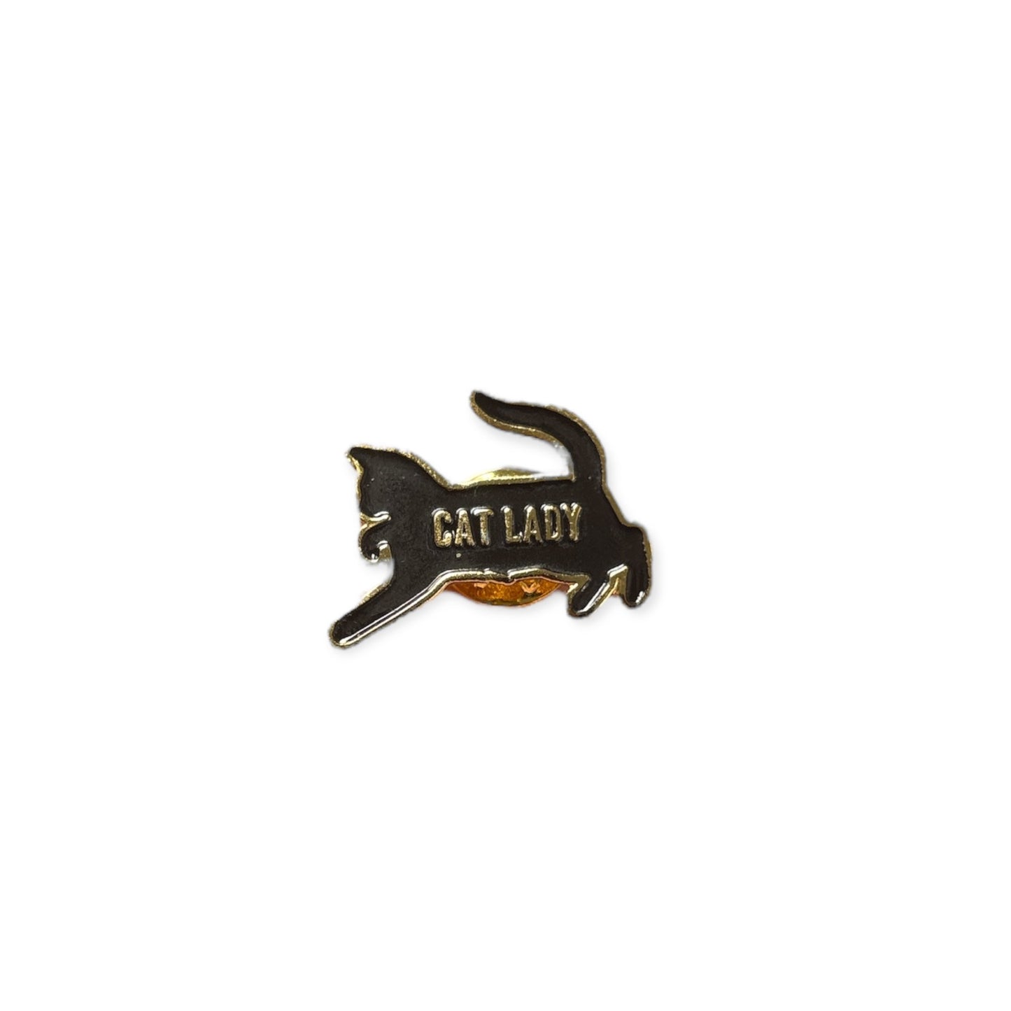 "Cat Lady" Black Cat Enamel Pin