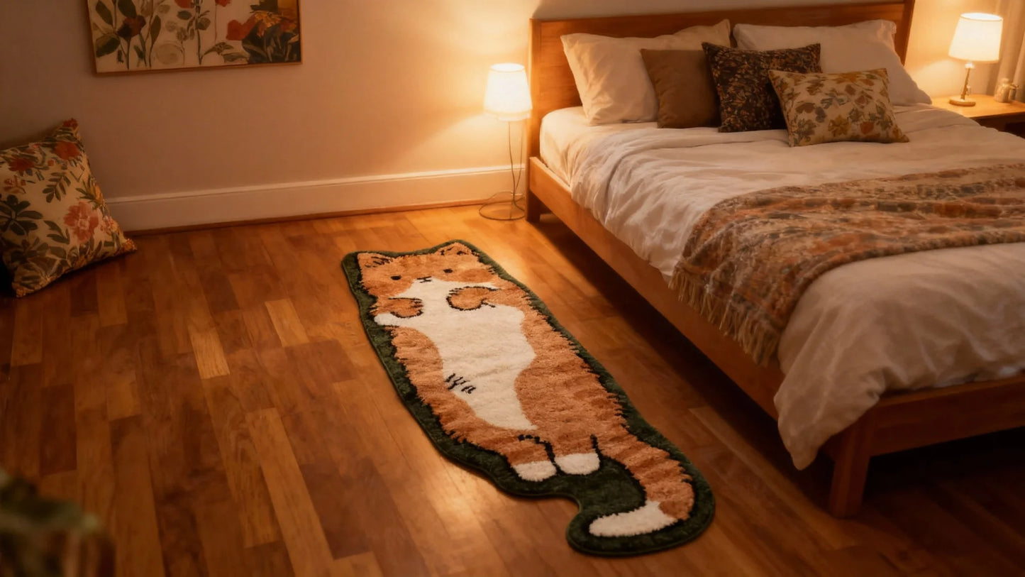 Orange Cat Rug