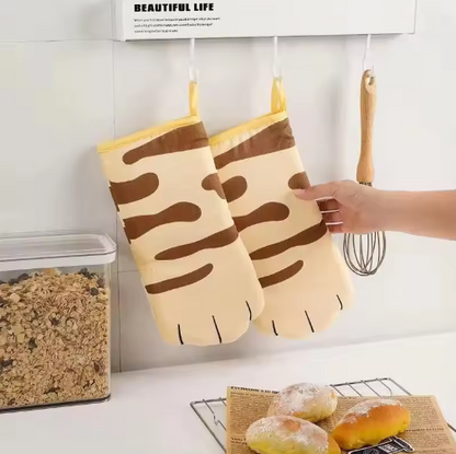 Cat Paw Oven Mittens