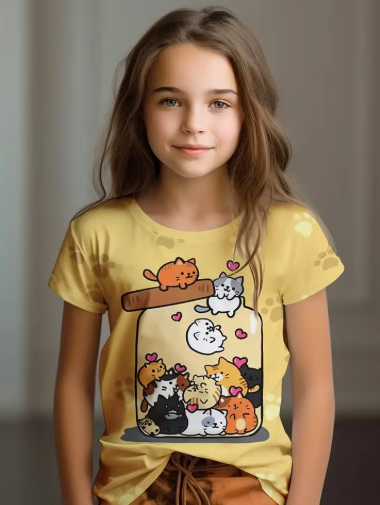 Kid Cat T-Shirts
