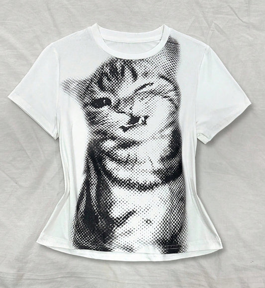 Y2k Meow Top