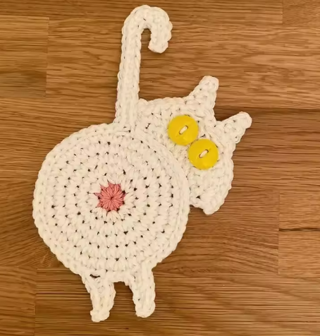 Woven Cat Coasters