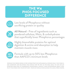 Weruva Wx Phos Focused Chicken Breast & Tilapia Freeze Dried Formula, 1.0-oz