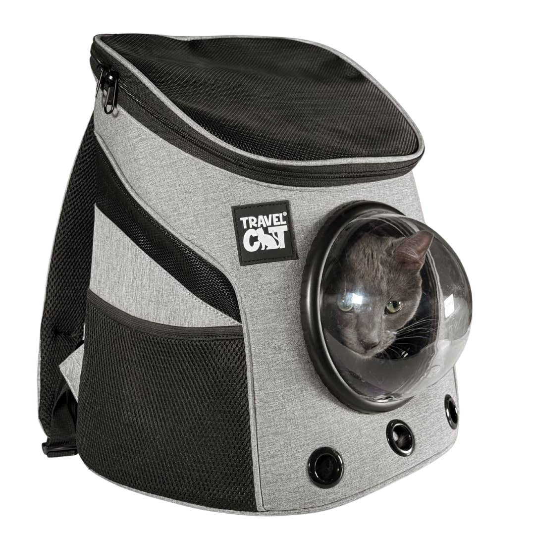 "The Fat Cat" Mini Cat Backpack - Bubble Pet Carrier