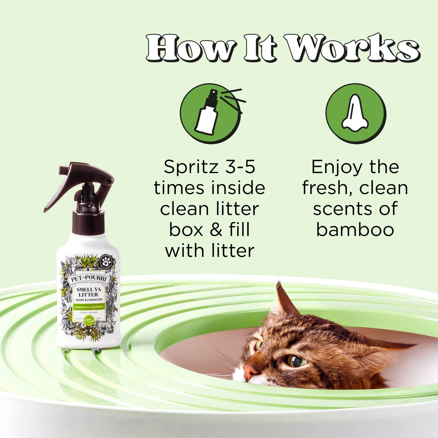 Pet~Pourri Smell Ya Litter Purrfectly Bamboo Odor Refresher