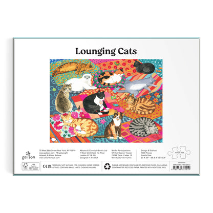 Lounging Cats 1000 Piece Puzzle