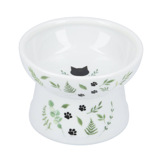 Raised Cat Food Bowl (Go Green)