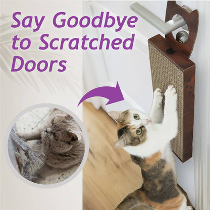 Hang & Scratch Doorknob Scratcher (Dark cherry)
