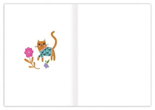 Colorful Cats Blank Card
