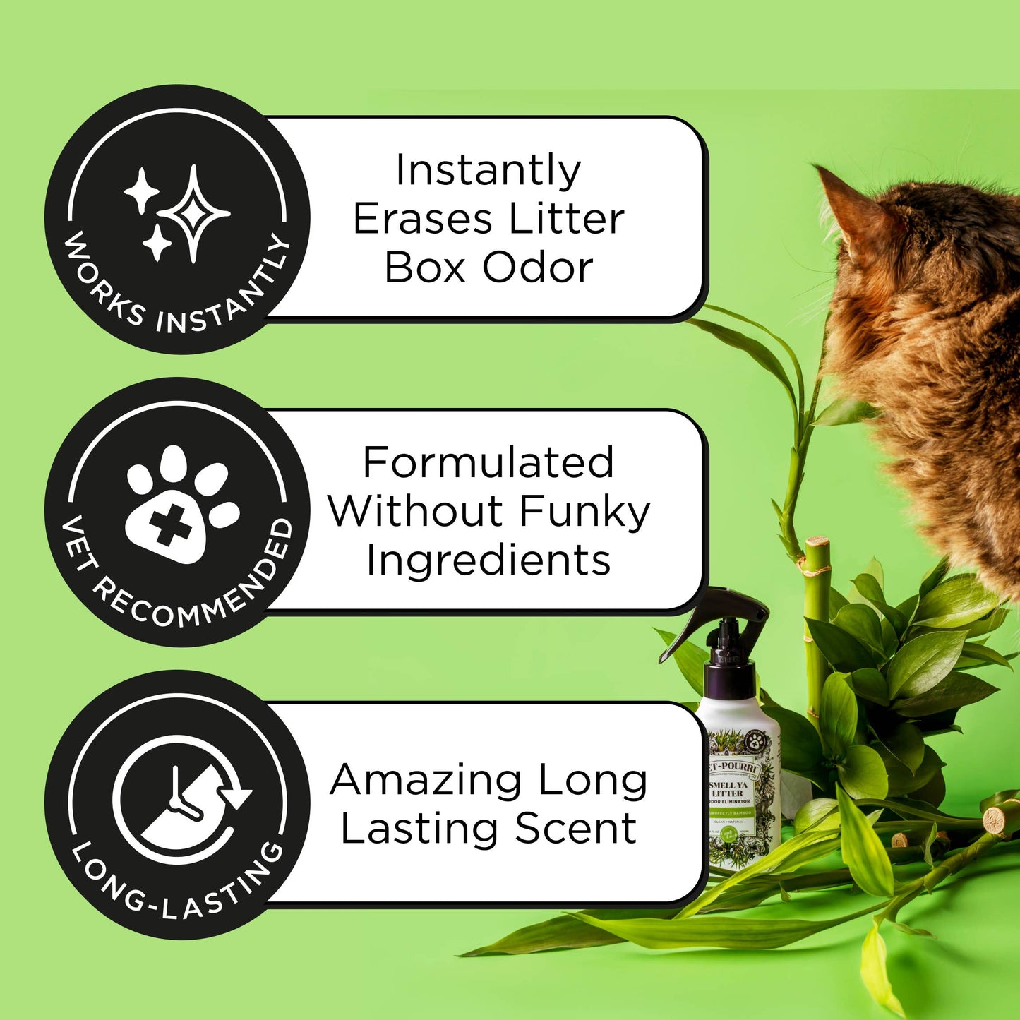 Pet~Pourri Smell Ya Litter Purrfectly Bamboo Odor Refresher