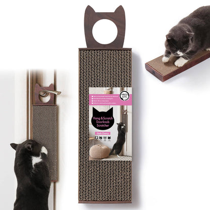 Hang & Scratch Doorknob Scratcher (Dark cherry)