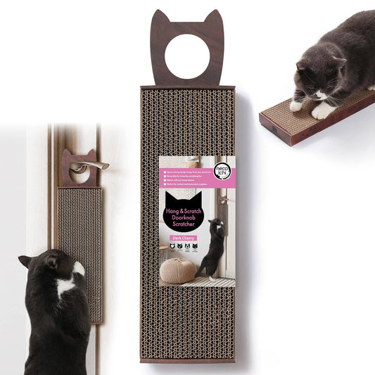 Hang & Scratch Doorknob Scratcher (Dark cherry)