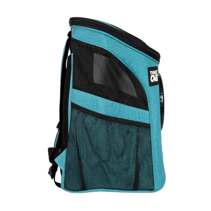 "The Fat Cat" Cat Backpack in Aqua - For Larger Cats