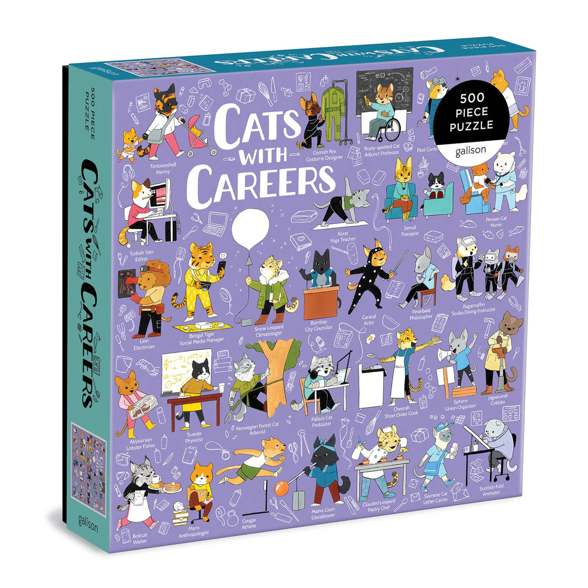 Cats With Careers 500 Piece Puzzle