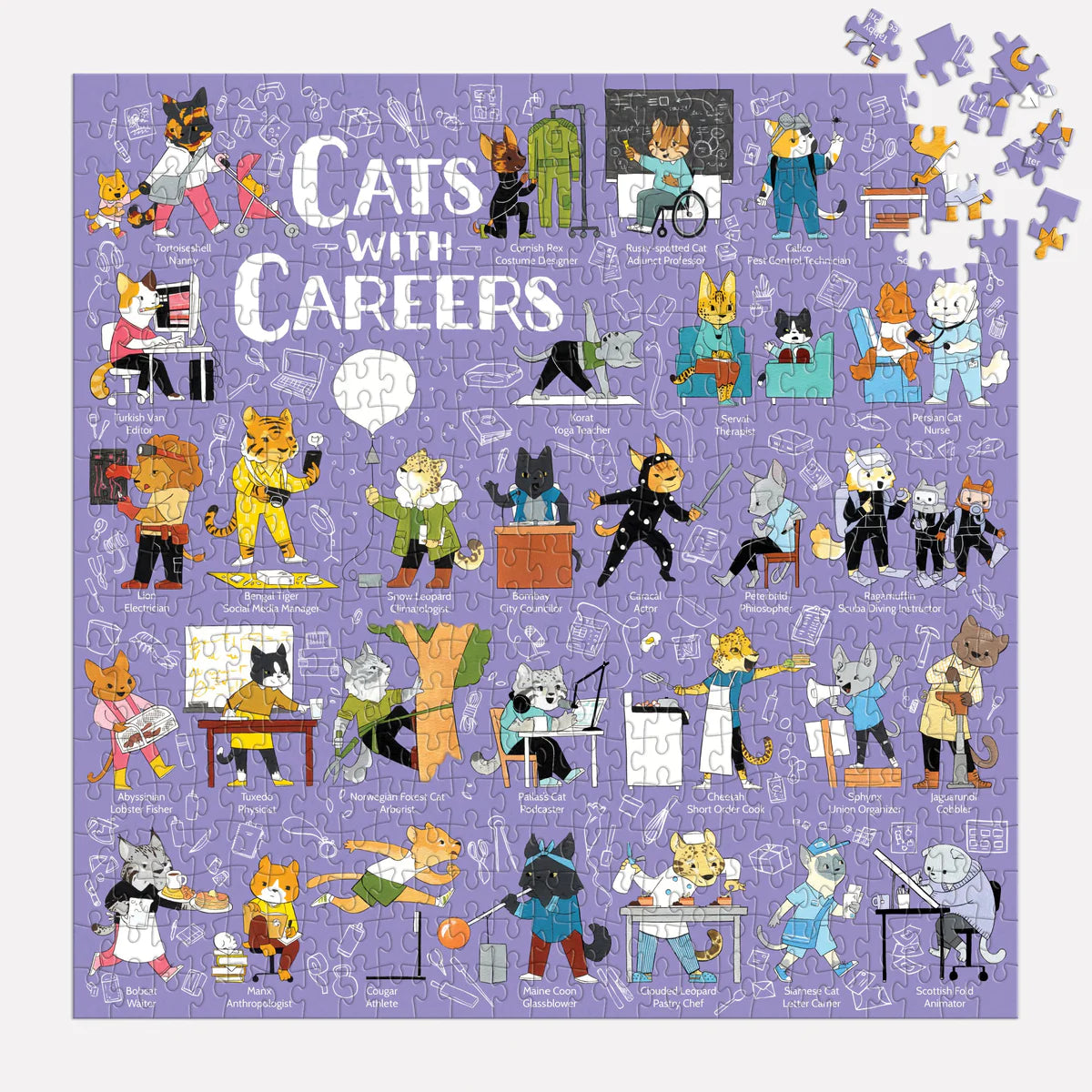 Cats With Careers 500 Piece Puzzle