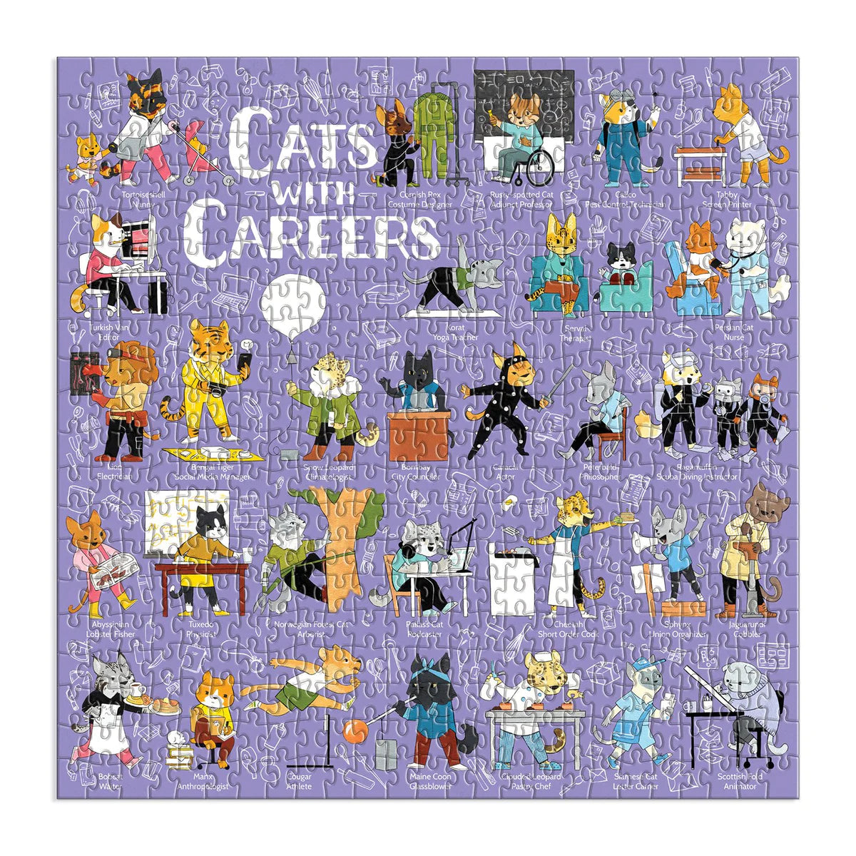 Cats With Careers 500 Piece Puzzle